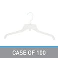 thumbnail image 5 of 17 inch Break-Resistant Clear Plastic Dress Hangers - Case of 100 - Durable Clear Plastic Hangers - Plastic Clothes Hangers for Retail  Thrift Stores  Boutiques  Home Closets - Dress and Shirt Hangers, 5 of 5