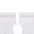 thumbnail image 3 of Farmhouse Kitchen Curtains Portico Muslin Ruffled Rod Pocket Prairie Swag Pair, 3 of 3