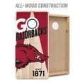 thumbnail image 6 of YouTheFan NCAA Arkansas Razorbacks 2' x 4' Cornhole Game, 6 of 6