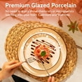 thumbnail image 2 of Dinner Plates, 10 Inch Round Porcelain Plates, Dish Set for Lunch, Party, Wedding, Restaurant, Microwave, Oven, Dishwasher Safe Plates Set of 6, Neutral, 2 of 7
