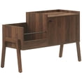 thumbnail image 2 of Crosley Luna Record Player Cabinet With Vinyl Storage in Walnut, 2 of 9