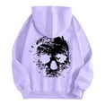 thumbnail image 6 of S emblematic Streetwear Hoodie for Everyday Casual Comfort with Drawstring Hood and Front Pouch Pocket Purple 2XL, 6 of 6