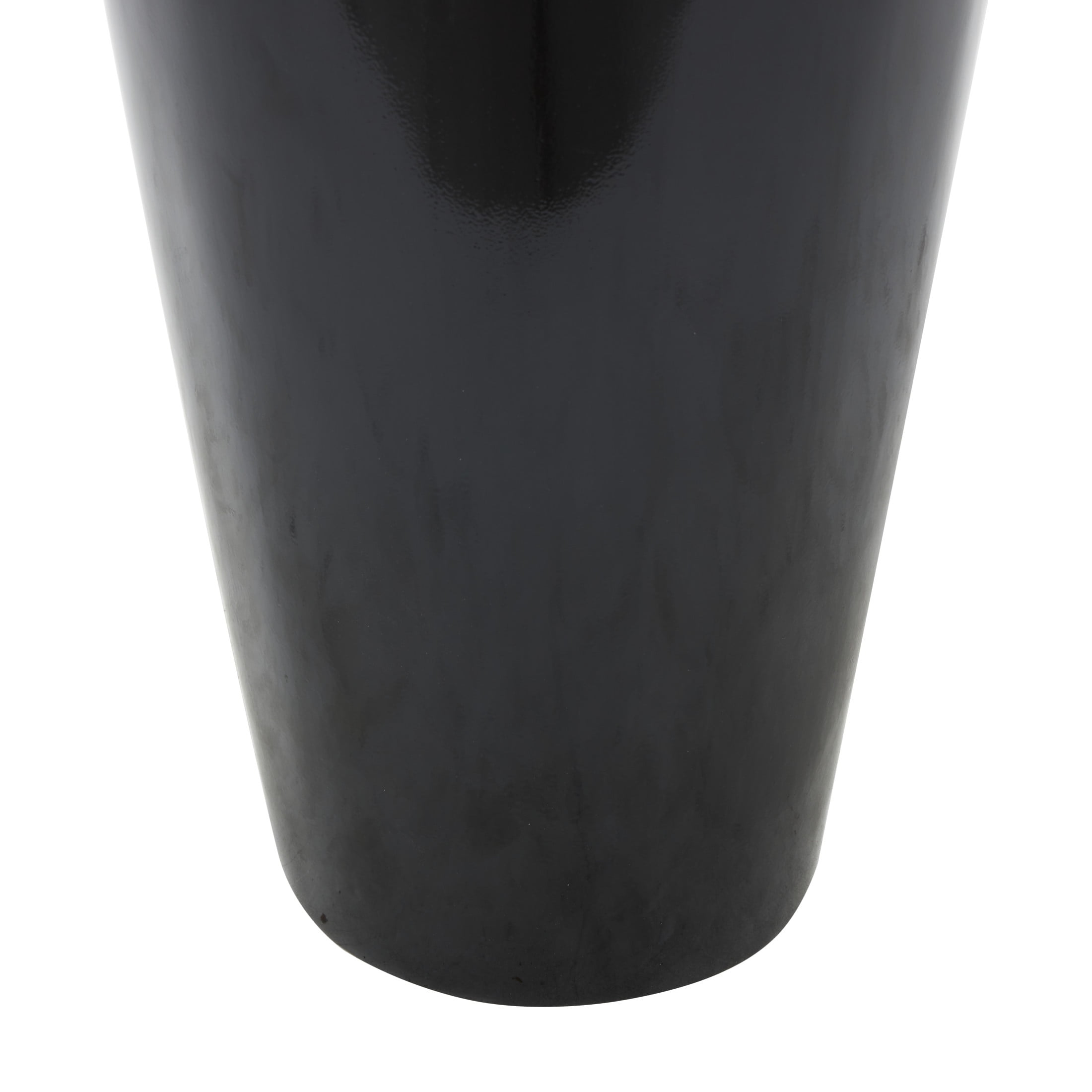 DecMode 35" Floor Black Fiberglass Vase