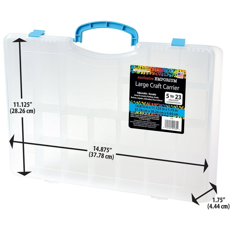 Plastic 23 Compartment Storage Box With Handle