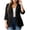 Black, variant on akafmk Plus Size Cardigan for Women 3/4 Sleeve Cardigan Open Front Solid Color Casual Drape Lightweight Cardigan Fall Tops, Size XL