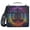 Buddhism Silhouette, variant on 3 Ring Zipper Binder with Shoulder Strap Waterproof Trapper Keeper 2 Inch D-Ring 500 Sheets Capacity Tree and Moon