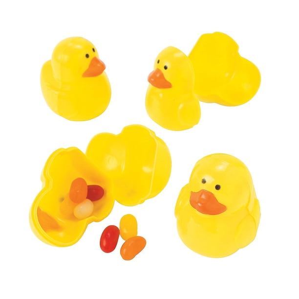 Huevos de Pascua de Plástico en Forma de Pato 7.5 cm Paquete de 12