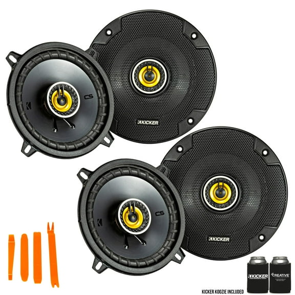 Kicker 46CSC54 - Two Pairs Of CS-Series CSC5 5.25-Inch (130mm) Coaxial Speakers, 4-Ohm (2 Pairs)