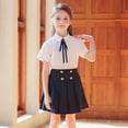 thumbnail image 2 of Shadoumai Uniform Skirts for Girls Elastic High Waist Pleated Tennis Skirt School Outfits with Undershorts, 2 of 5