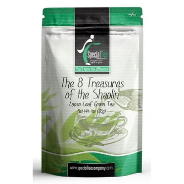 Special Tea The 8 Treasures of The Shaolin, Loose Leaf 1 oz. Sampler Green Tea