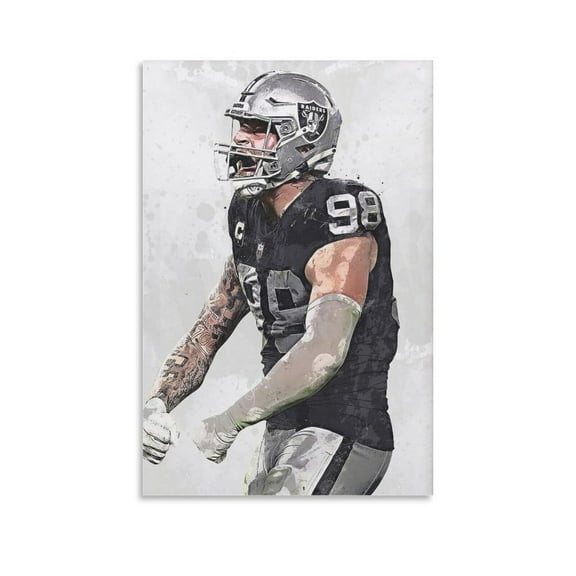 Maxx Crosby Canvas Poster Canvas Poster Wall Art Picture Prints Hanging Photo Decor Home Posters Artworks