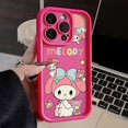 thumbnail image 3 of Sanrio Melody-funda de silicona para teléfono móvil, carcasa con dibujos animados de Hello Kitty, Lady Girl, Y2K, para iPhone 14, 15, 11, 12, 13 Pro Max, XR, XS, 7, 8 Plus, SE2, 3 of 5