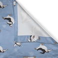 thumbnail image 6 of Ambesonne Cartoon Animal Valance & Curtain, Skating Penguins, 55"x24", Multicolor, 6 of 6