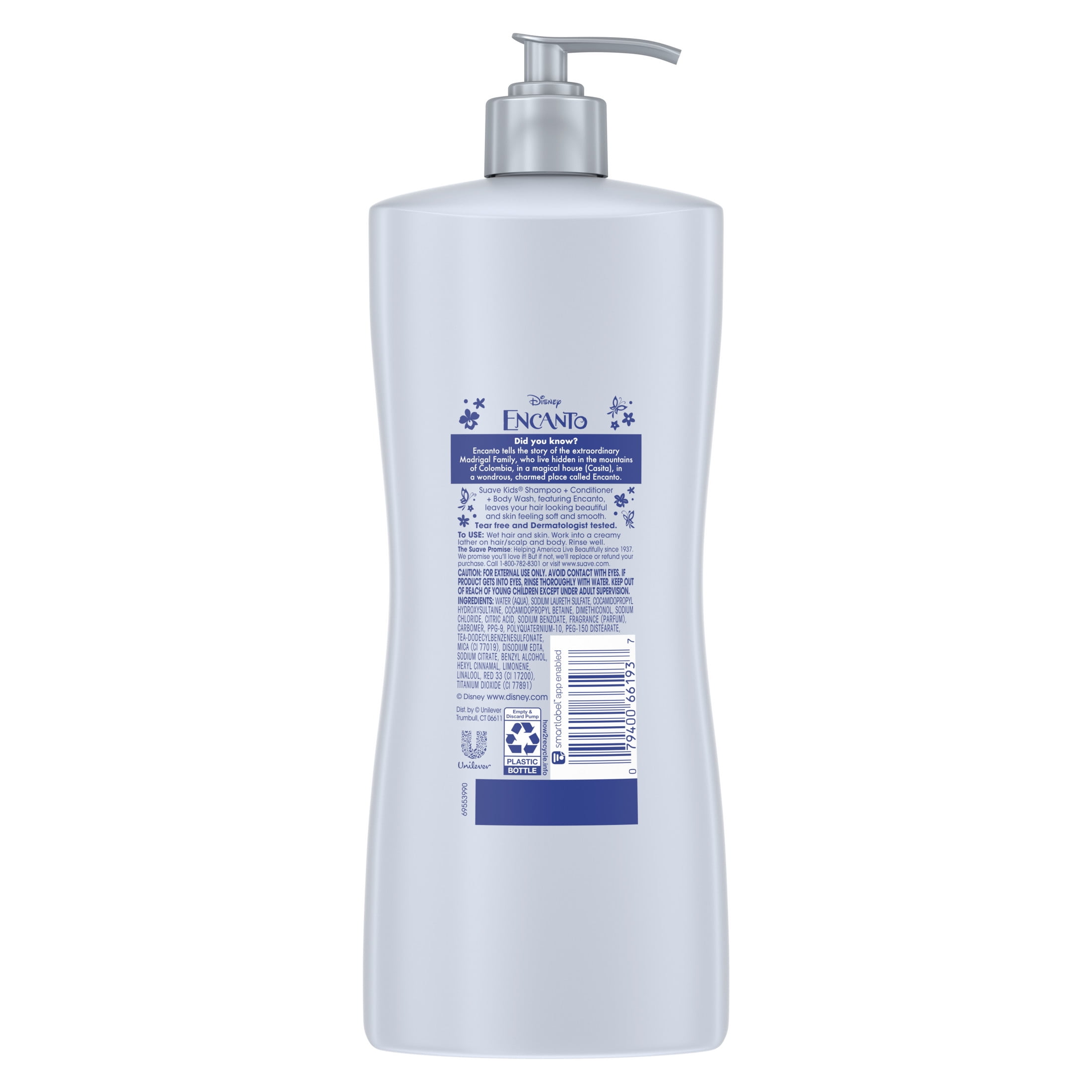 Suave Kids 3-in-1 Shampoo Conditioner & Body Wash, Encanto Magical Berry, 28 oz