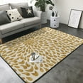 thumbnail image 3 of Area Rugs For Living Room Decor - Gold Drops Soft Anti Slip Throw Washable Rugs 5x7 For Bedroom, Indoor Carpet For Bedroom Living Room 80x58In, 3 of 7