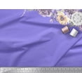 thumbnail image 2 of Soimoi Purple Cotton Duck Fabric Leaves & Peony Floral Printed Fabric 1 Yard 42 Inch Wide, 2 of 3