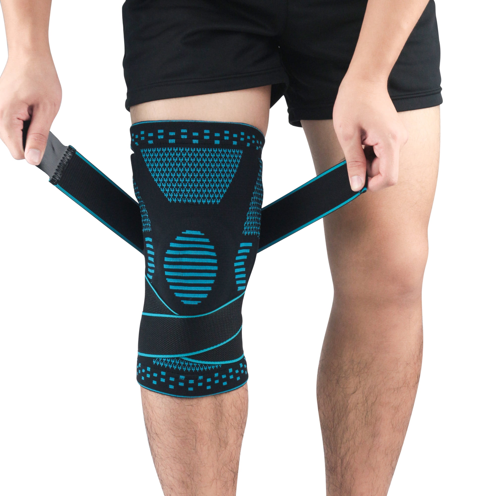 Details about   Knee Brace Support Compression Sleeve for Sports & Prevent Leg Muscle Strain 