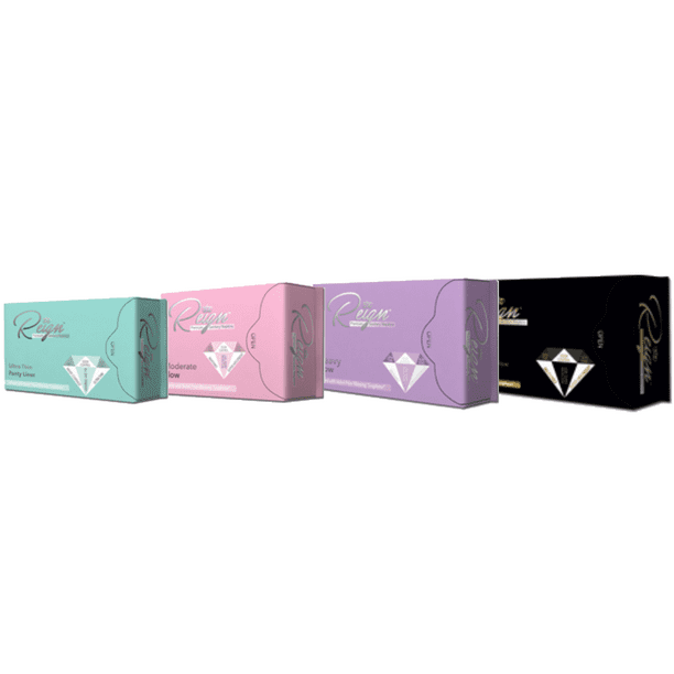 Reign Premium Sanitary Napkins Bundle 4 Pack Graphene Infused