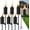 6 Pack, variant on 4 Pack Metal Torch for Outside [Upgraded], 16oz Metal Garden Torches Outdoor Citronella Torches with 4-Prong Grounded Stake, Flame Torch Light for Backyard Patio Pathway Party 61" Tall