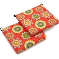 thumbnail image 3 of Blazing Needles 93454-2CH-REO-55 20 x 19 in. Patterned Outdoor Spun Polyester Chair Cushions, Dejana Fiesta - Set of 2, 3 of 5