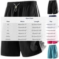 thumbnail image 2 of Aimik Sporty Shorts for Men Side Panel Design Elastic Waist Mens Running Shorts Summer Soft Gym Shorts for Workout or Training, 2 of 5