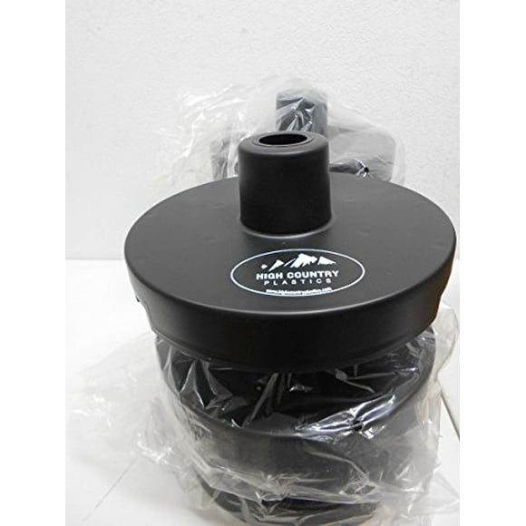 High Country Plastics Bases Pliantes pour Poteaux PB-6, Ensemble de 6, Noir