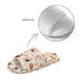 thumbnail image 4 of FUIALDOLG Coffee Sweets Print Women's House Slippers Open Toe Slide Soft Sole Indoor Slippers for Women Men Home Shoes, Size 6-7, 4 of 7