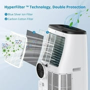 TROPOW 15000 BTU (ASHRAE) / 10800 BTU (DOE) Portable Air Conditioner, Cools 850 Sq.ft. 3-in-1 Mini Standing AC Unit Cool/Fan/Dry, Quiet Operation, LCD Remote, Fast Cooling