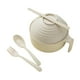 thumbnail image 2 of Fiudx Juego de Tazones para Fideos Instantáneos, Tapa Práctica con Soporte para Palillos, Fondo Profundo para Evitar Derrames, Juego Completo con Cuchara, Tenedor y Palillos, Ideal para Dormitorio y, 2 of 5