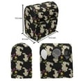 thumbnail image 5 of Bunny Lounger Chair Bag, Eastern Concept Pattern with Beige Silhouette Rabbits Holding Flowers, High Capacity Storage with Handle Container, Lounger Size, Dark Grey and Multicolor, by Ambesonne, 5 of 5