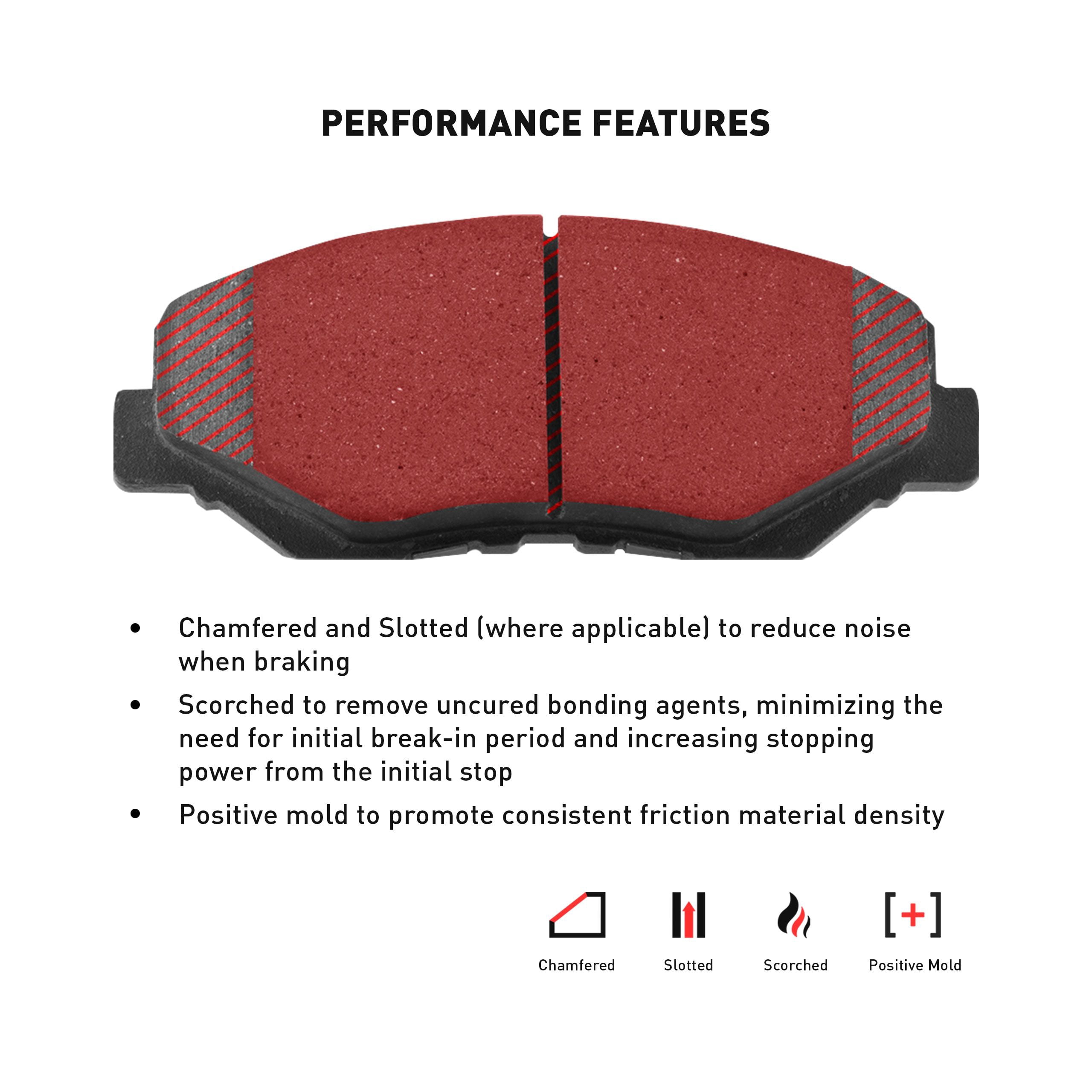 Dynamic Friction Company Front Geospec Brake Rotors with 3000 Series Ceramic Brake Pads includes Hardware 4312-76047 Fits select: 2004-2010 TOYOTA SIENNA, 2005-2007 TOYOTA AVALON
