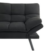 Mainstays 72 Memory Foam Futon Sofa Bed,Black