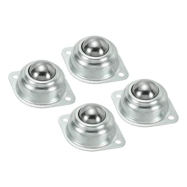 Roller Ball Transfer Bearing 1" Load 77lbs Flange Mounted Carbon Steel