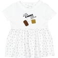 thumbnail image 3 of Inktastic I Love Nothing S'more Than Camping Girls Baby Dress, 3 of 5