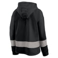 thumbnail image 3 of Women's Fanatics Black/Gray Jacksonville Jaguars Huddle Up Fundamental Fleece Color Block Pullover Hoodie, 3 of 3