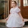thumbnail image 3 of Sanrios Anime Girls Dress Kuromi Melody New Cute High-Quality Dress Summer Kid's Gauze Skirt Lights Princess Short Sleeve Dress, 3 of 5