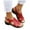 Red, variant on Oyedens Womens Sandals Fashion Casual Mid Heels Walking Sandals Wide Width Beach Slingback Sandals