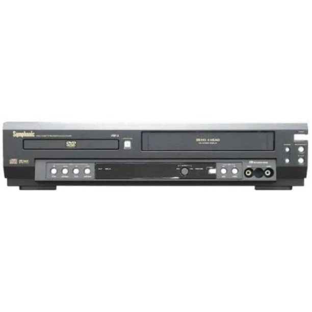 Symphonic WF803 Dvd VCR Combo Dvd Player Vhs Player (New)