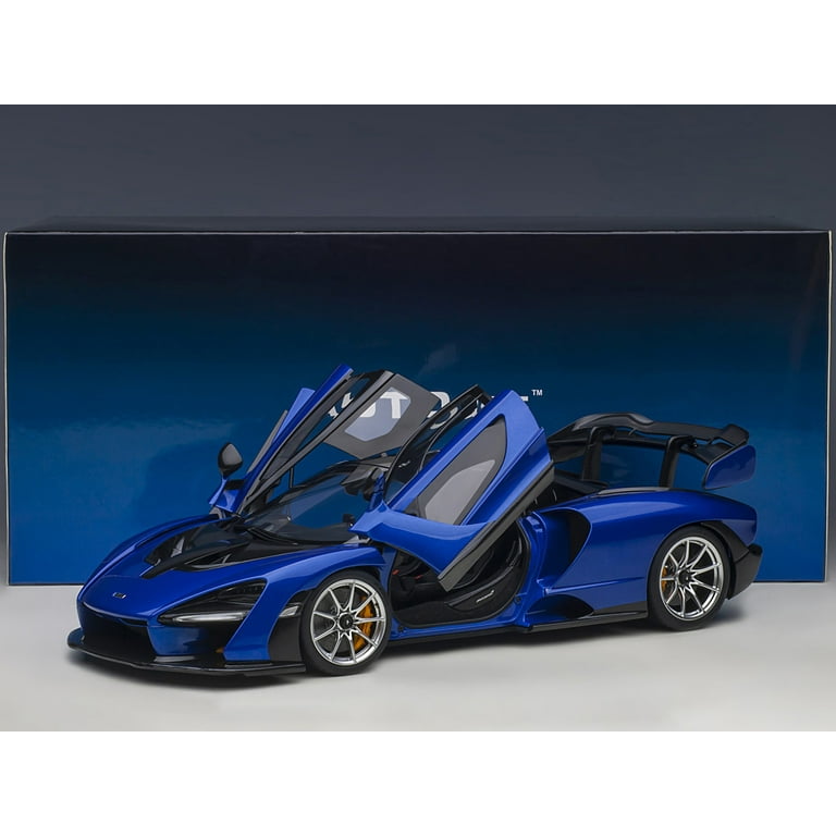 McLaren Senna Trophy Kyanos Blue and Black with Carbon Accents 1