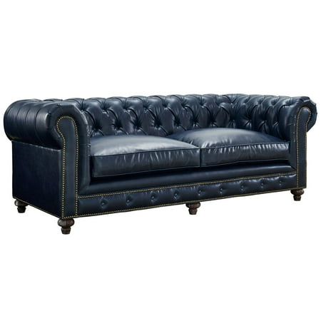 Tov Furniture Durango Rustic Blue Leather Sofa Com Tov Furniture Durango Rustic Blue, Navy Blue Leather Sofa Manufacturers