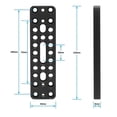 thumbnail image 4 of Camera Baseplate Extension Long Cheese Plate with Multiple 1/4inch-20 Thread Holes for DLSR Camera DIY Setup, 4 of 5