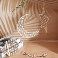 thumbnail image 1 of 9 Piezas Adornos Colgantes de Madera Decoración Hueca Ramadan Kareem Estrella Luna Viento Luz Colgante Adorno Feliz Eid Colgante Colgante para Decoraciones de Fiesta ShuxiuWang 8390612444012, 1 of 1