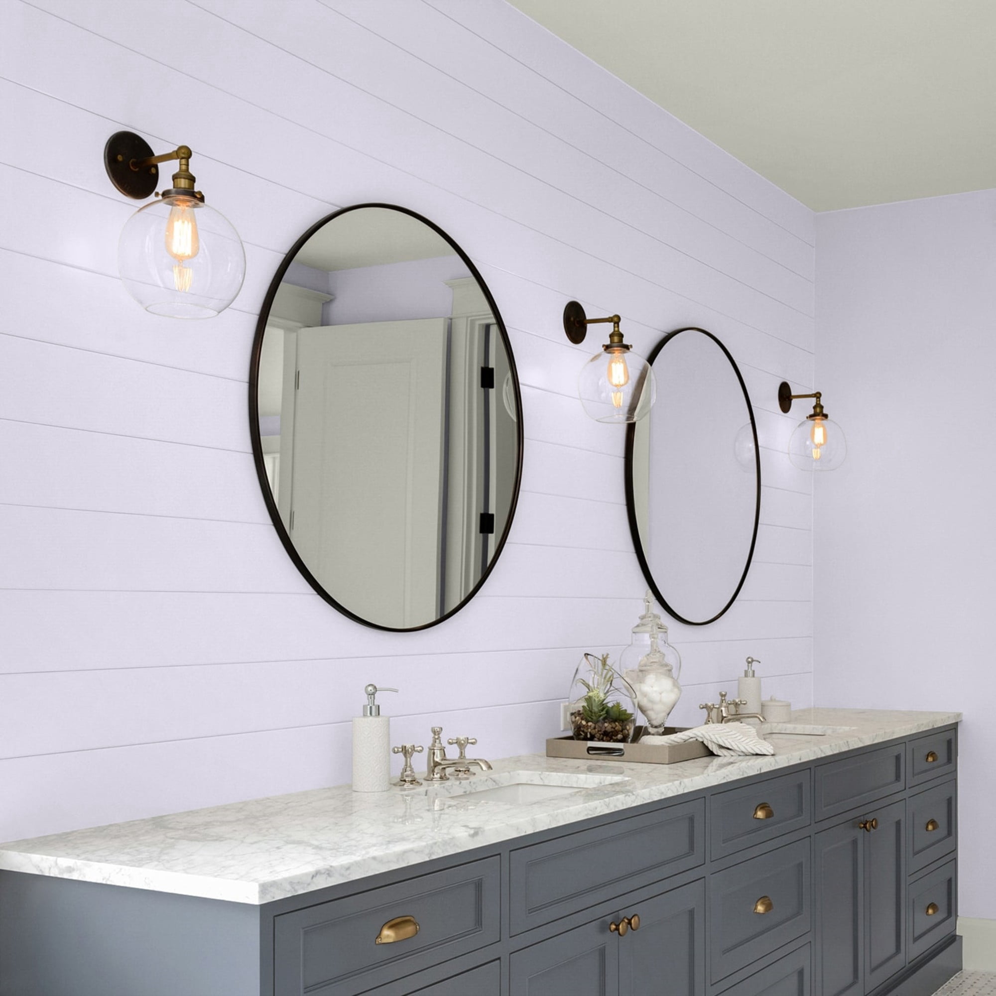 Glidden One Coat Misty Violet / Purple Eggshell Interior Paint with Primer, 1 Quart