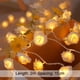 thumbnail image 3 of Rosas LED pequeñas luces de colores luces intermitentes luces de cadena dormitorio flores decorativas luces de batería fiesta boda habitación luces románticas cuerdas rosa tira de luz, 3 of 3