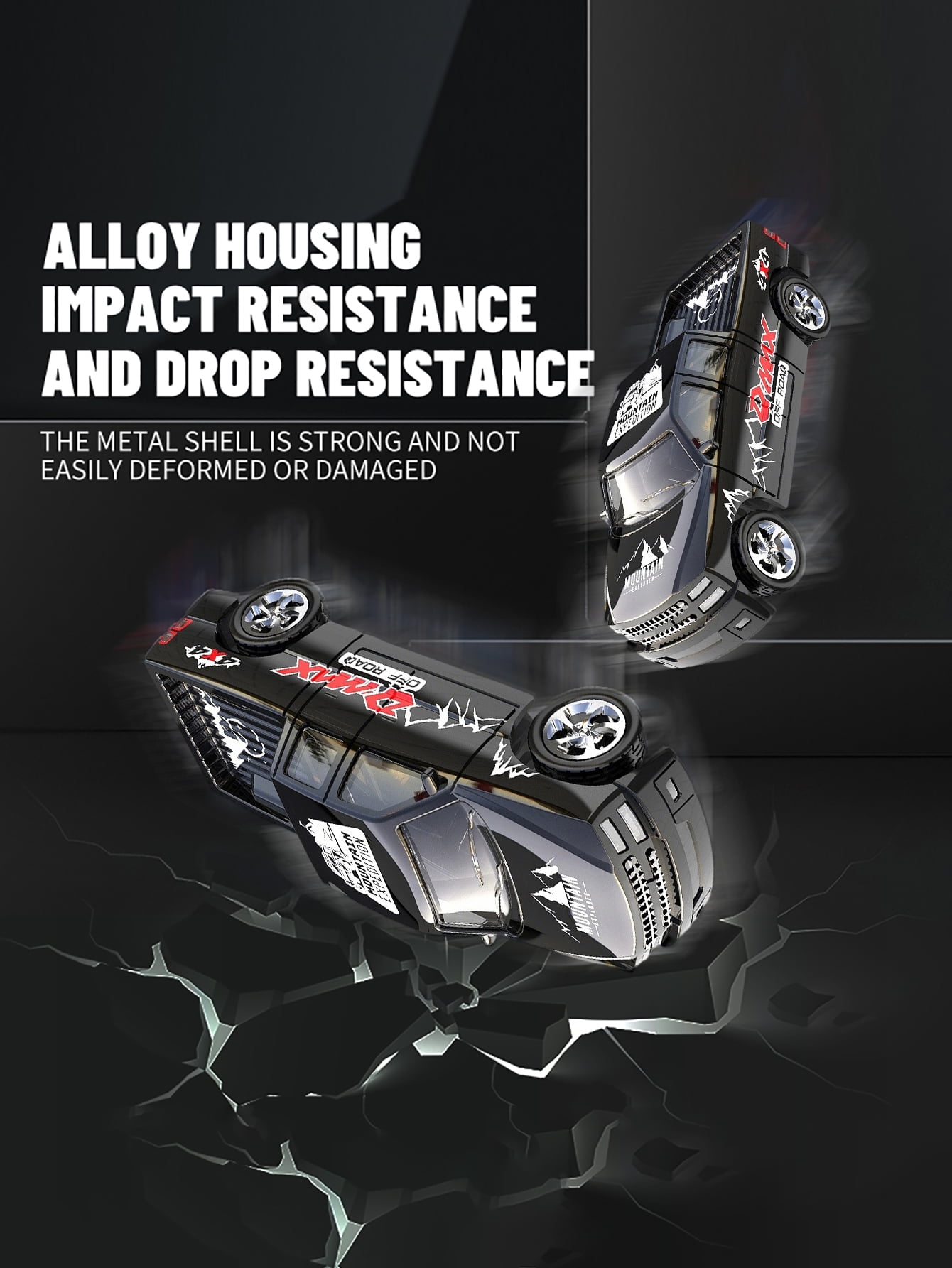 1: 64 mini remote control car with trailer, multi-channel control, alloy anti drop, can be towed for storage