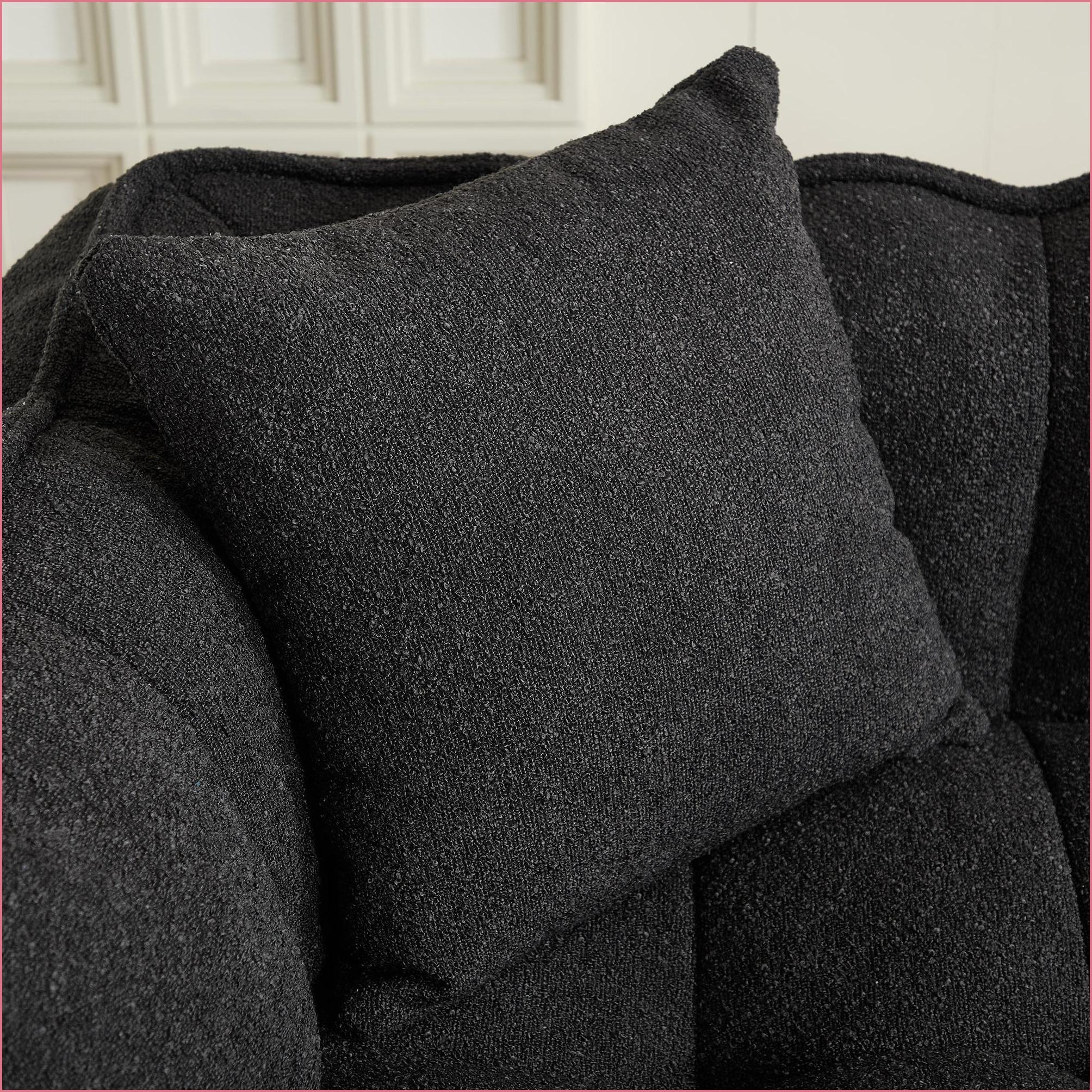 2-Person Chenille Bean Bag Chair with High Resilience Foam – Lazy Sofa for Adults & Family | Chenille | Rectangle