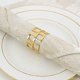 thumbnail image 1 of Set of 8 Napkin Rings Dinning Table Setting for Casual or Formal Occasions- Circle Gold, 1 of 4