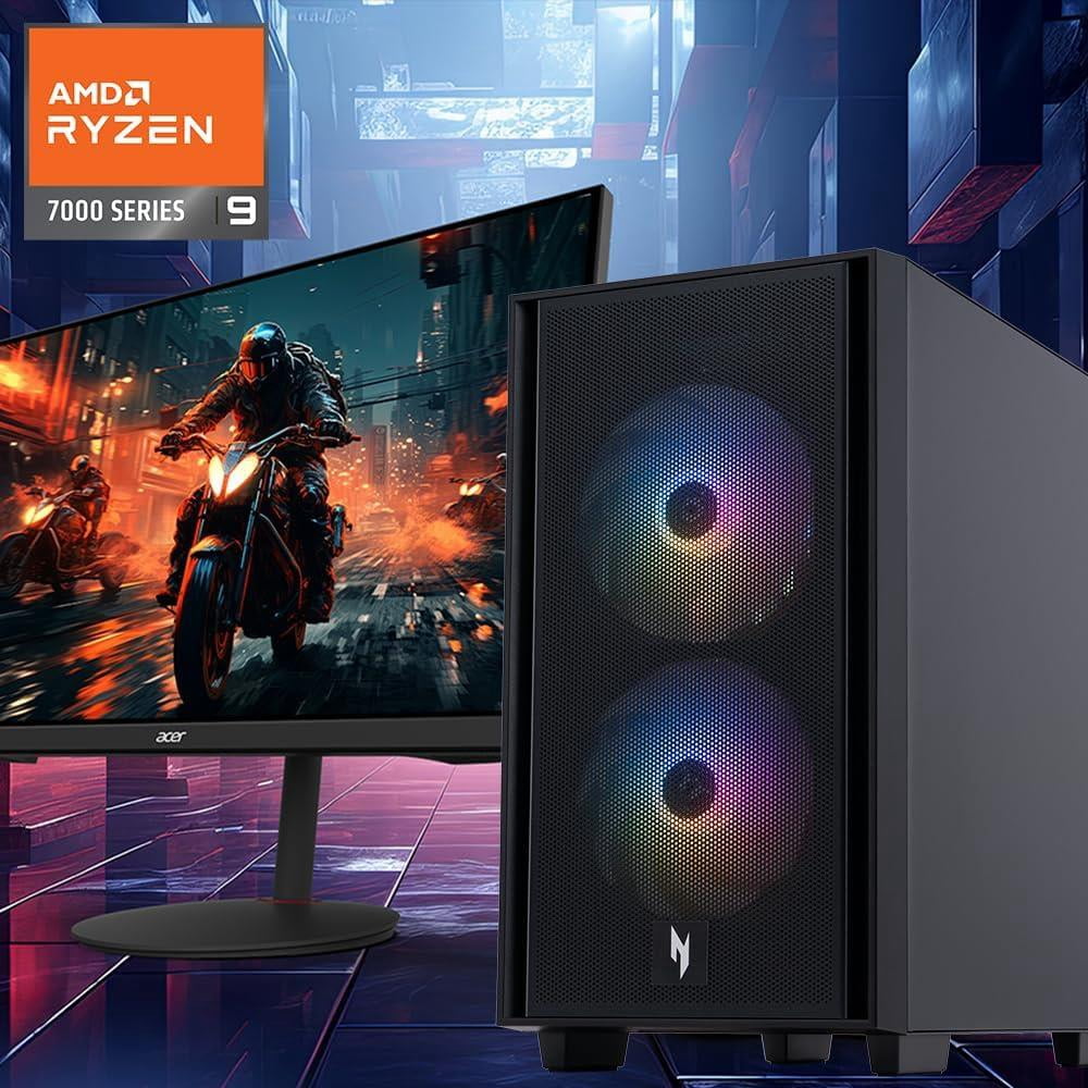 Restored Acer Nitro 60 N60-181-UR26 Gaming Desktop, AMD Ryzen 9