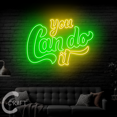 thumbnail image 2 of C-CRAFT You Can Do It Neon Led Light Up 40 inch for Home Gym Bedroom Wall Decor, 2 of 5