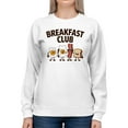 thumbnail image 2 of Breakfast Club Cartoon Characters Women's Sweatshirt, 2 of 3